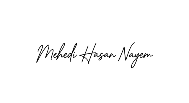 Mehedi Hasan Nayem Signature